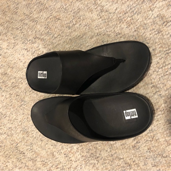 FitFlop Lulu flip flops Black size 10 - Picture 2 of 4
